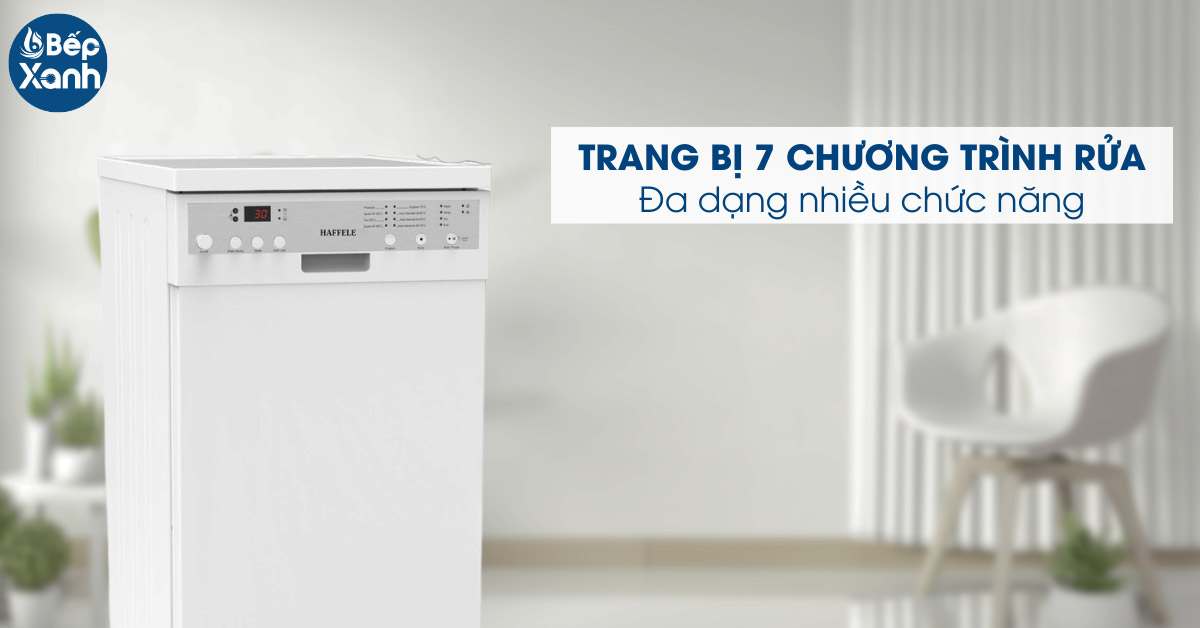 Trang bị 7 chương trình rửa đa dạng