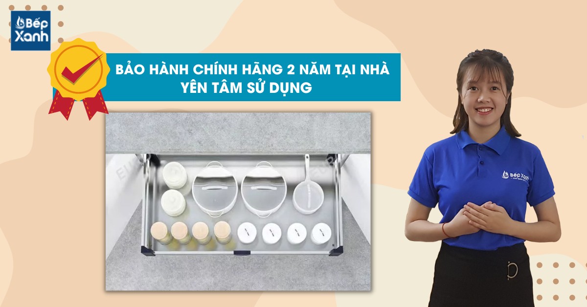 Giá xoong nồi Eurogold EU131600 được bảo hành chính hãng 2 năm 