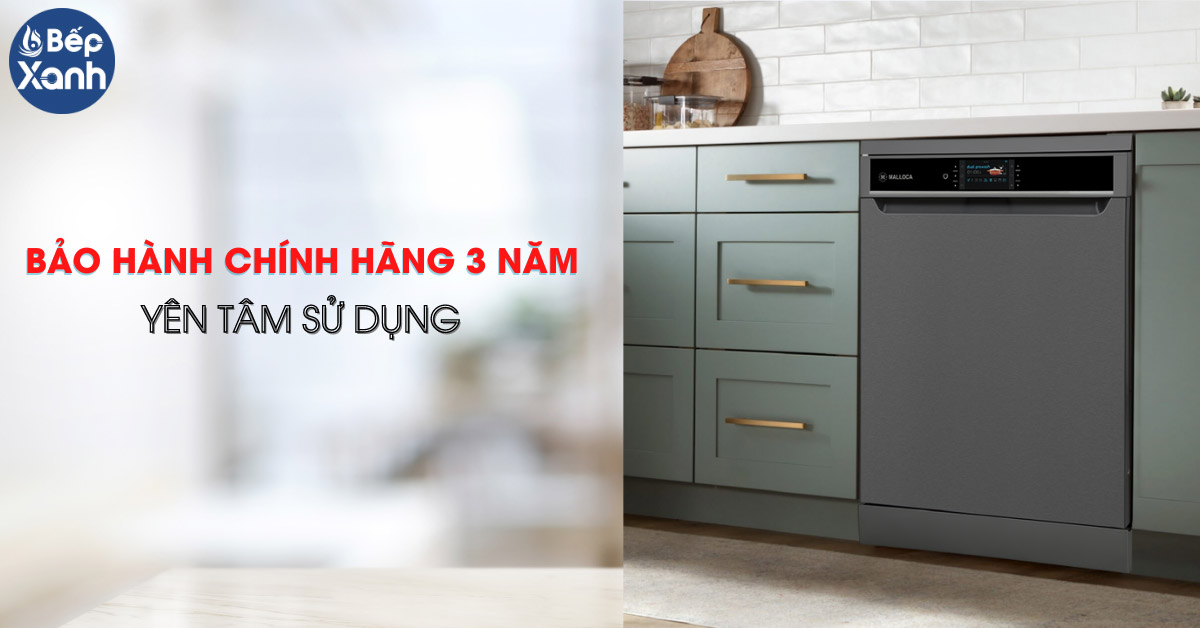 Máy rửa chén Malloca MDW14-BS10TFT chính sách bảo hành