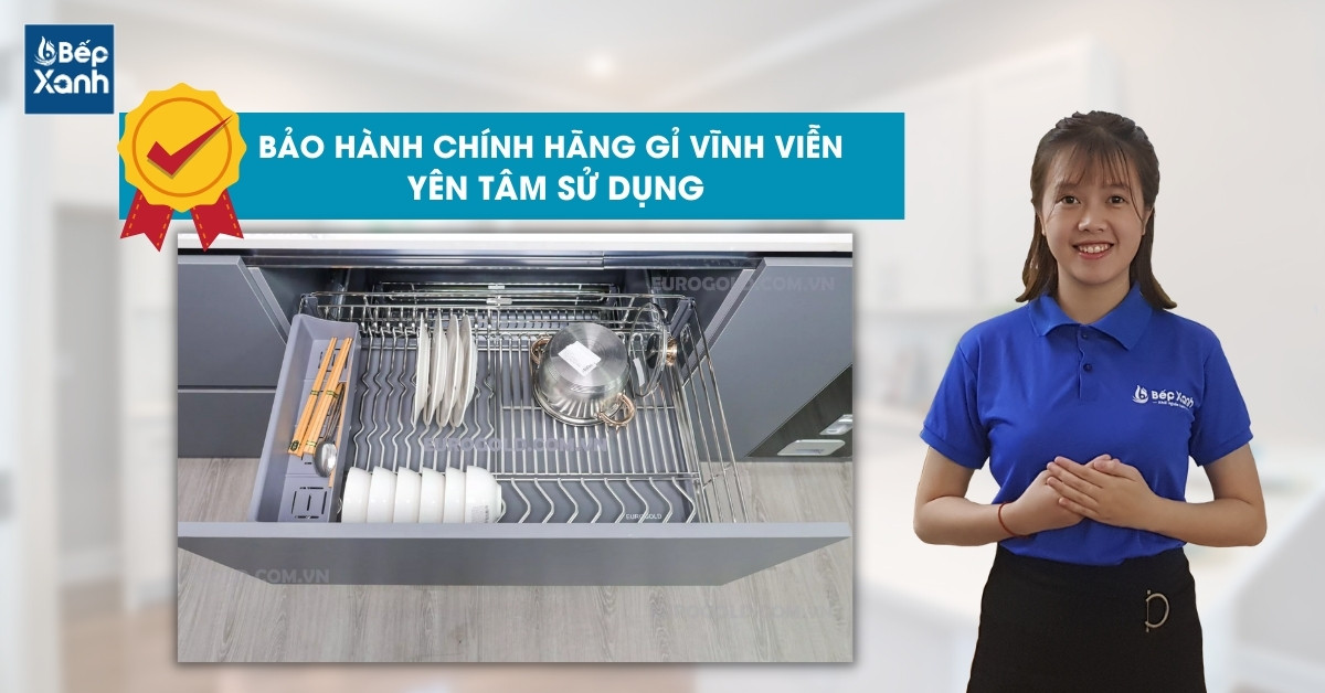 Giá xoong nồi chén đĩa inox EPV6060 được bảo hành gỉ vĩnh viễn