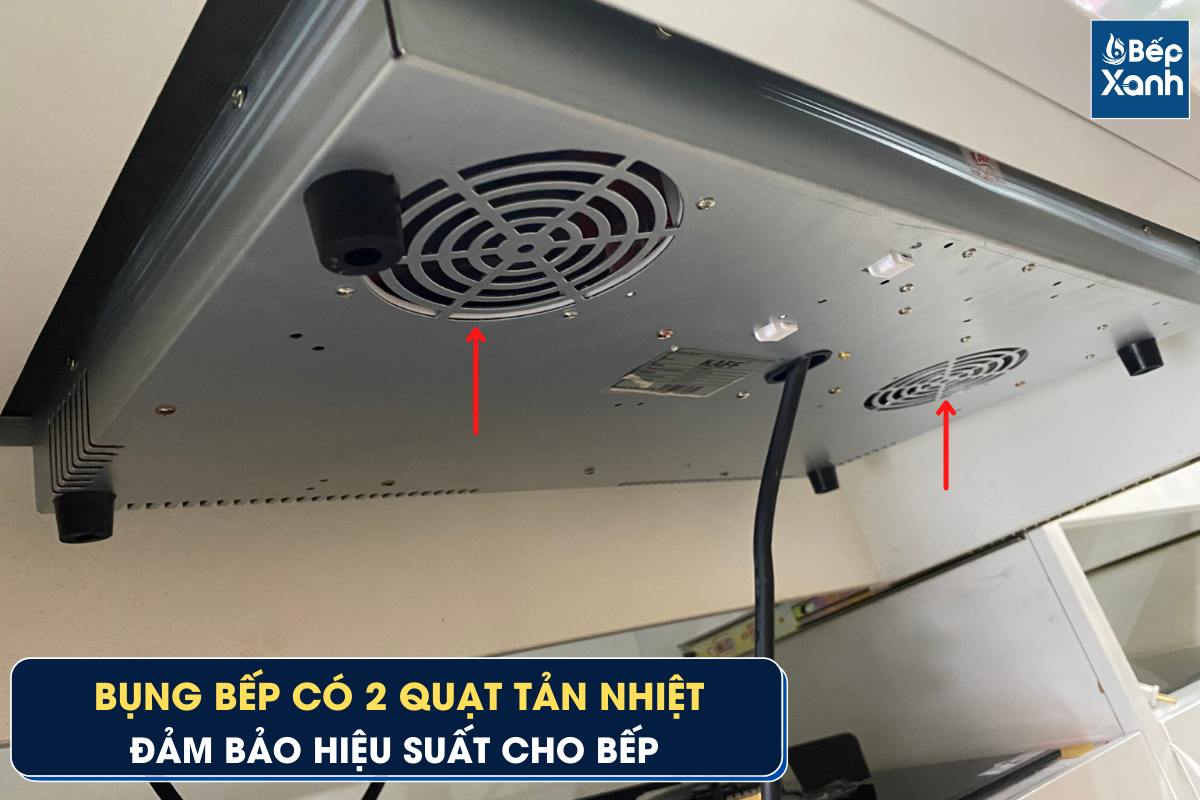 Bếp điện từ KF FL68IC có 2 quạt tản nhiệt