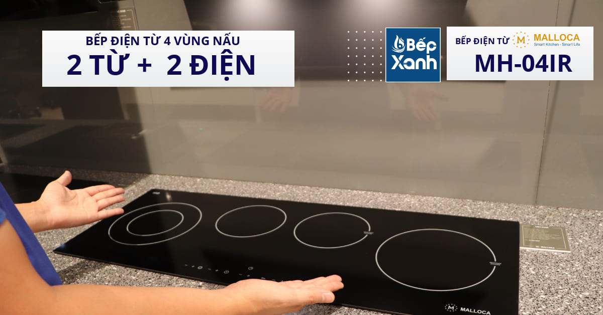 Bếp 2 từ 2 điện tiện lợi