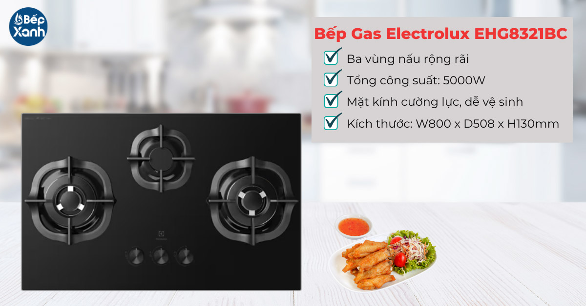 Bếp gas âm Electrolux EHG8321BC
