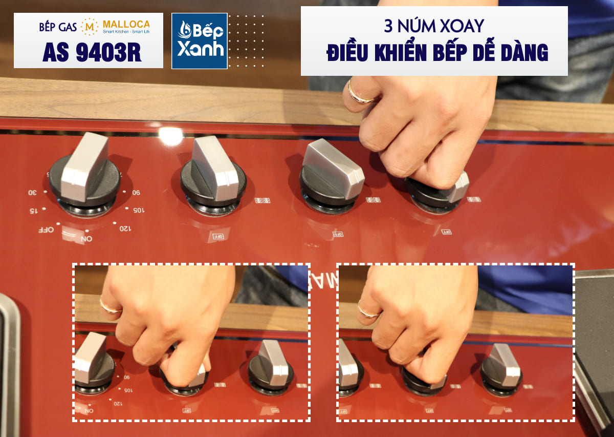 điều chỉnh mức lửa dễ dàng