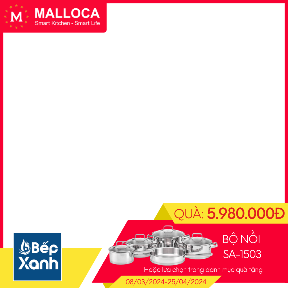 Bếp từ 3 vùng nấu Malloca Skylux MH-803 / Kính Eurokera