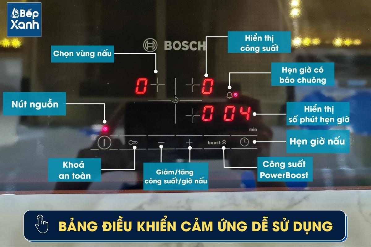 Chi tiết bảng điều khiển bếp từ PUC631BB2E