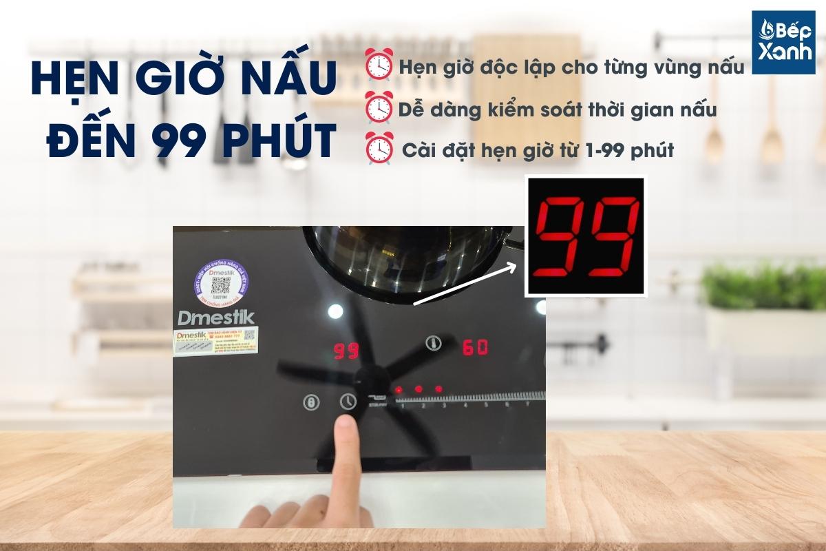 Chức năng hẹn giờ trên bếp từ TL922DKI