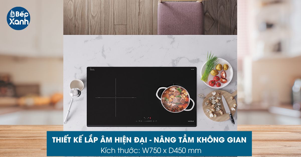 Bếp từ Hafele HC-I752B 536.61.787 có thiết kế lắp âm 