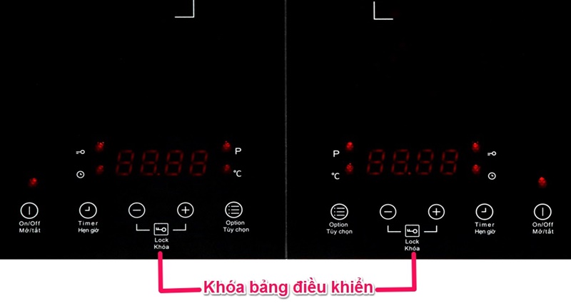Trang bị khóa bảng điều khiển tiện dụng - Bếp từ đôi TEKA DS3502-P KG
