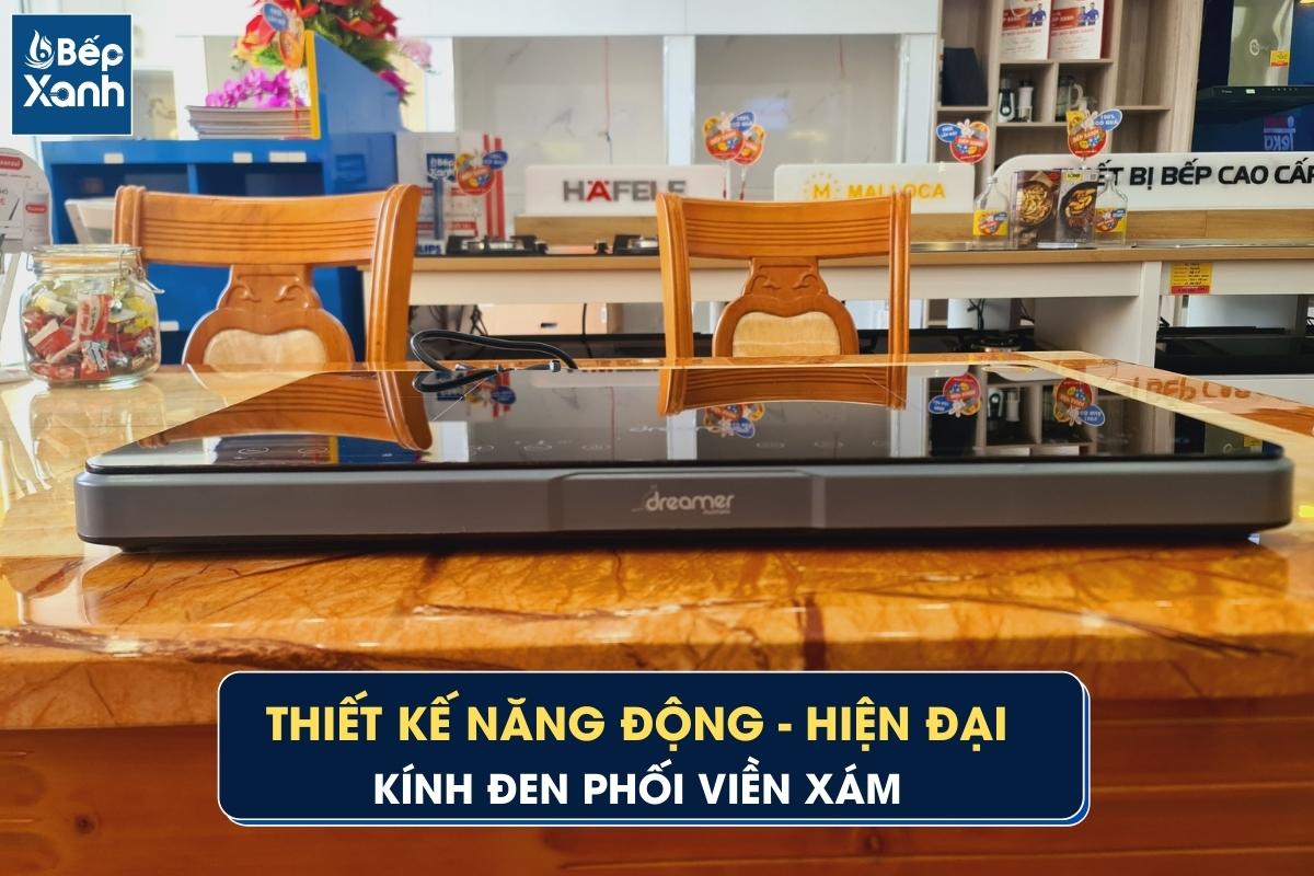 Thiết kế bếp từ đôi Dreamer hiện đại
