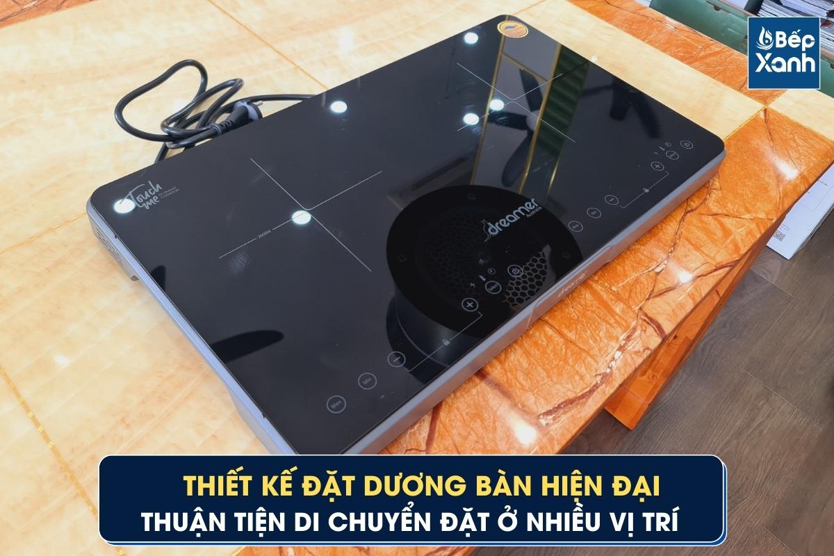 Bếp từ đôi Dreamer DKA-DIC135G lắp dương thuận tiện
