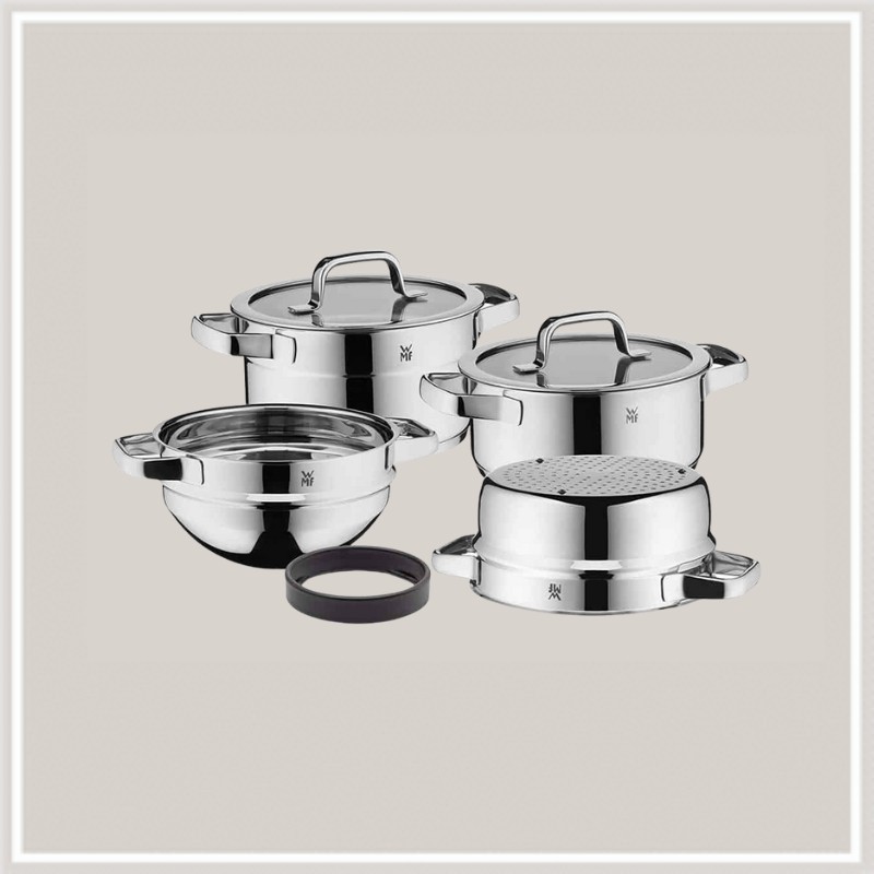 Bộ nồi xửng WMF 4 món Compact Cuisine Pot 07.9804.6380