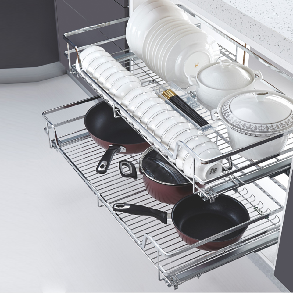Kệ bát đĩa tủ dưới Four-side Multi Flat Wire Ecalite EL-EP6004SC