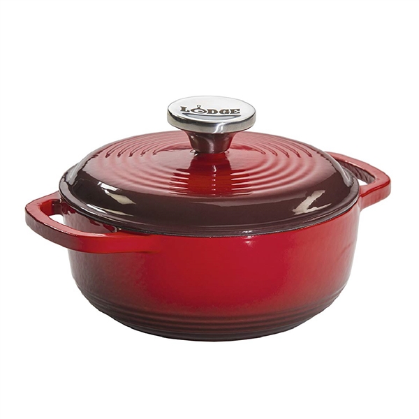 Lodge - Nồi Gang Phủ Men Màu Đỏ 1.5L