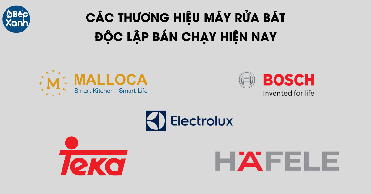 Một số thương hiệu máy rửa bát độc lập bán chạy hiện nay