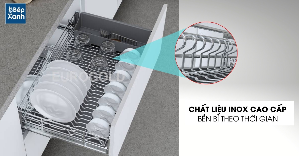 Chất liệu inox với độ bền cao
