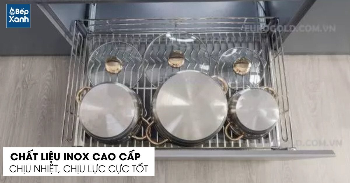 Chất liệu inox mờ chống oxi hoá vượt trội