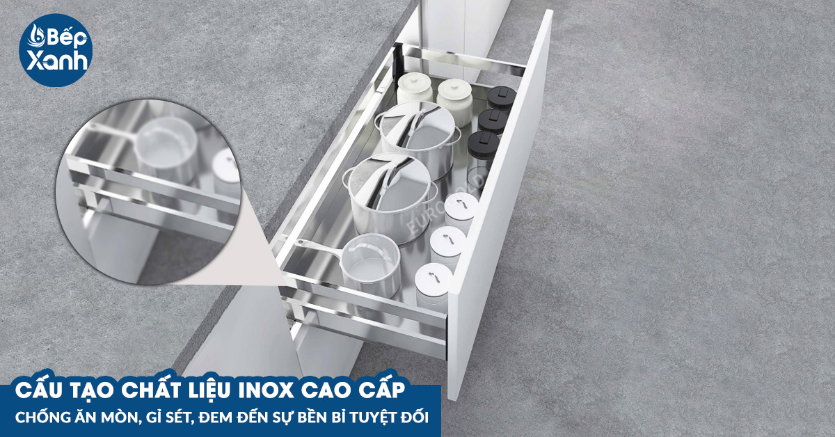 Cấu tạo từ chất liệu inox cao cấp
