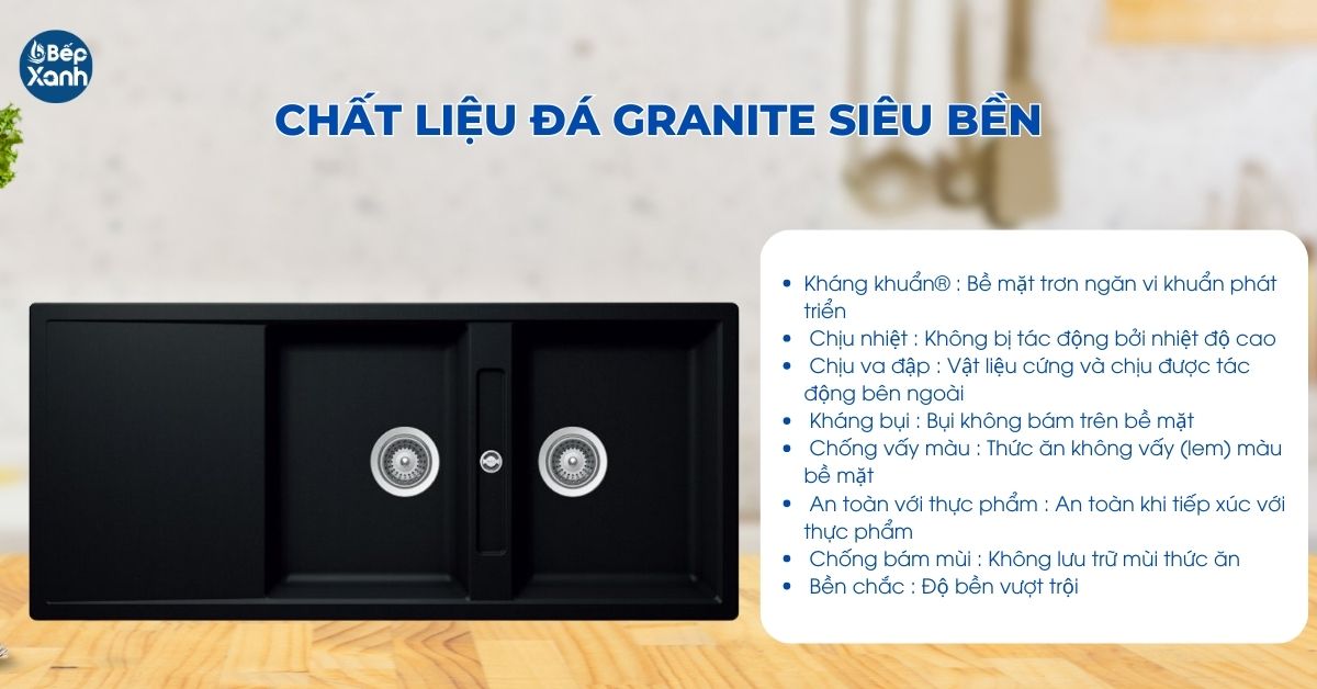 Chậu làm bằng đá Granite chịu lực chịu nhiệt