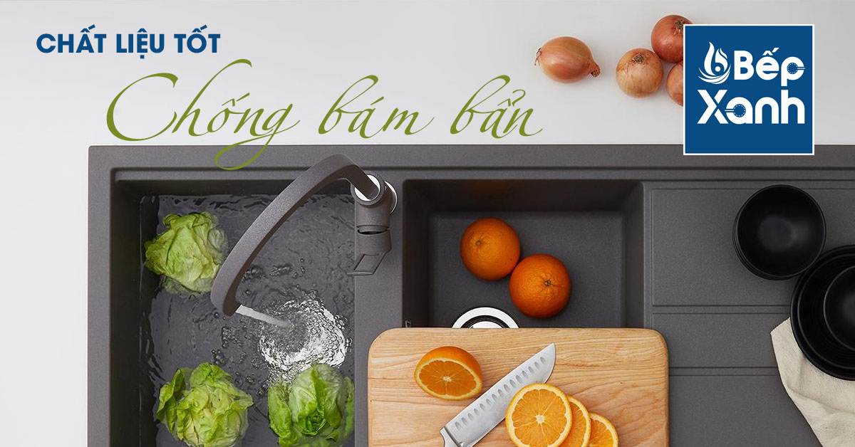 Chậu đá malloca chống bám bẩn cực tốt