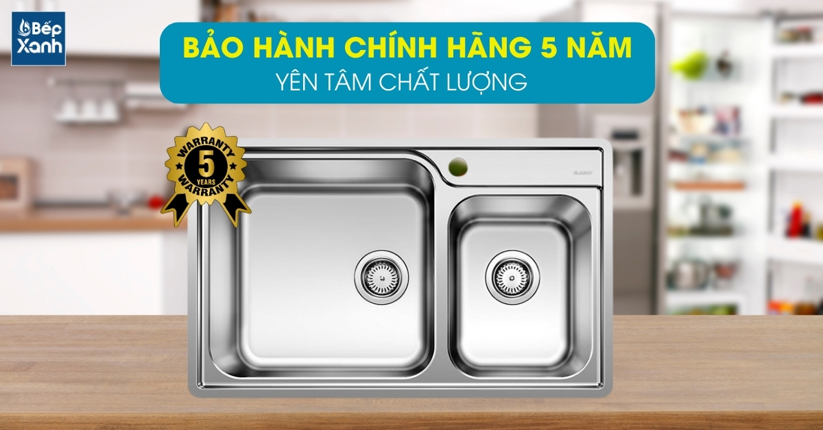 Chậu rửa chén Blanco LEMIS XL 8-IF 570.27.189 bảo hành 5 năm yên tâm sử dụng