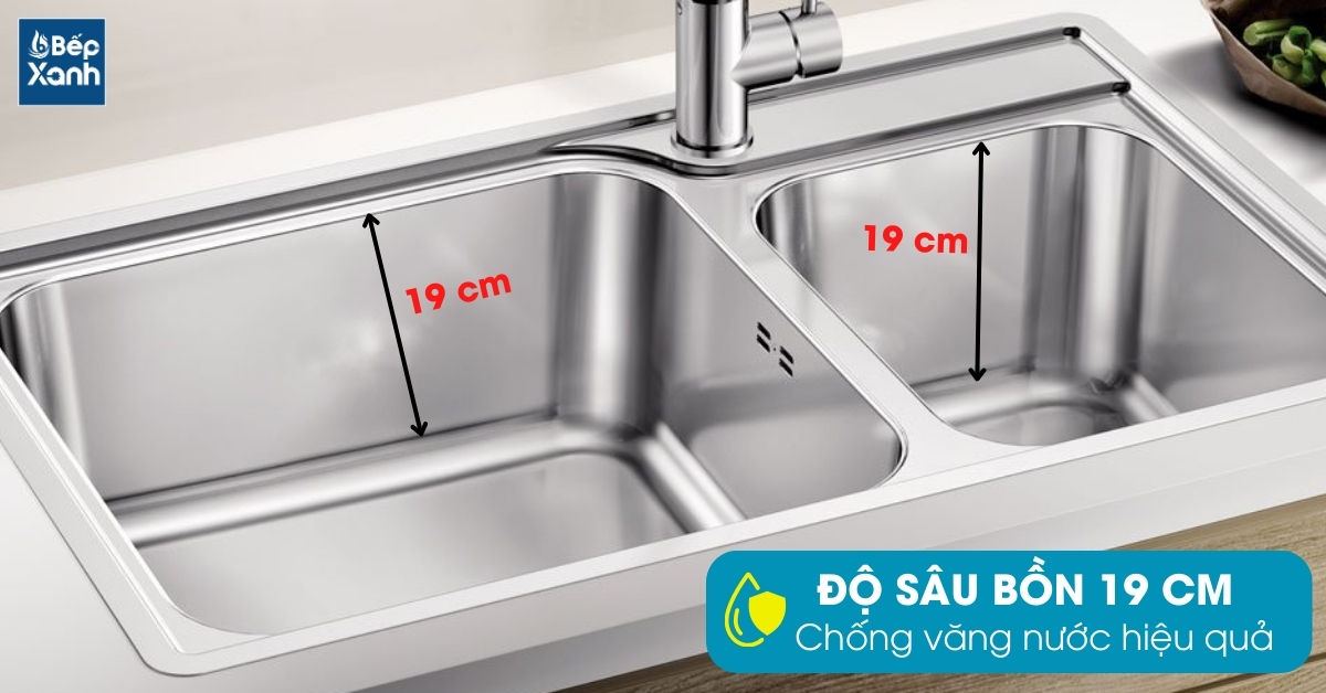 Chậu rửa chén Blanco LEMIS XL 8-IF 570.27.189 chống văng nước