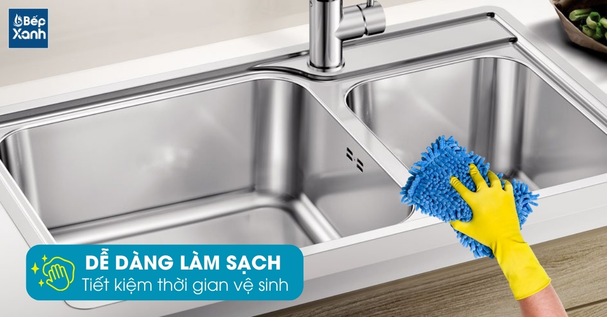 Chậu rửa chén Blanco LEMIS XL 8-IF 570.27.189 dễ vệ sinh