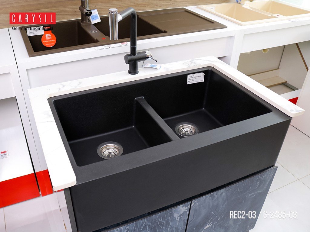 Bồn Rửa Chén Bằng Đá Nhân Tạo RETRO A 50-50 - REC2