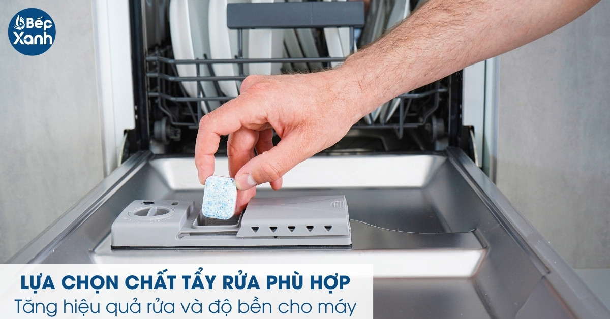 Chất tẩy rửa có vai trò quan trọng khi máy rửa chén hoạt động