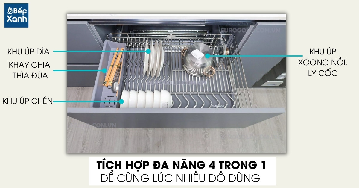 Đặt được nhiều đồ dùng ngay trên một sản phẩm