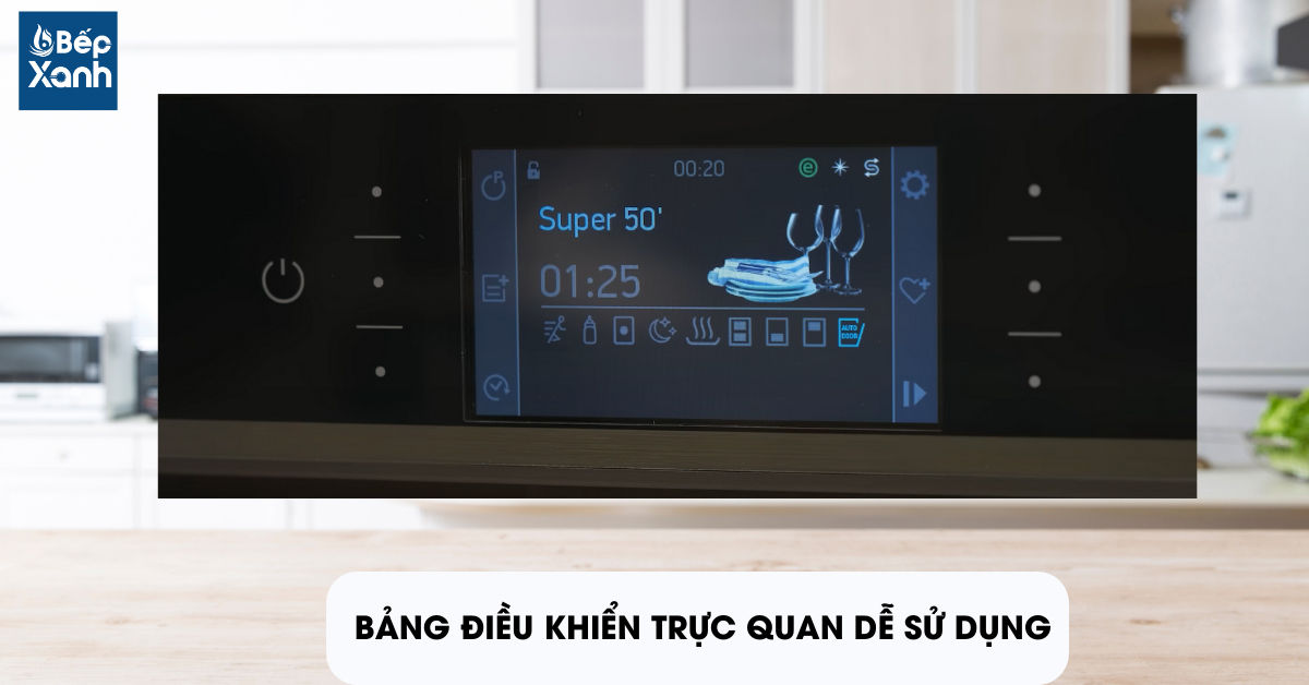 bảng điều khiển của máy rửa chén MDW14-S10TFT