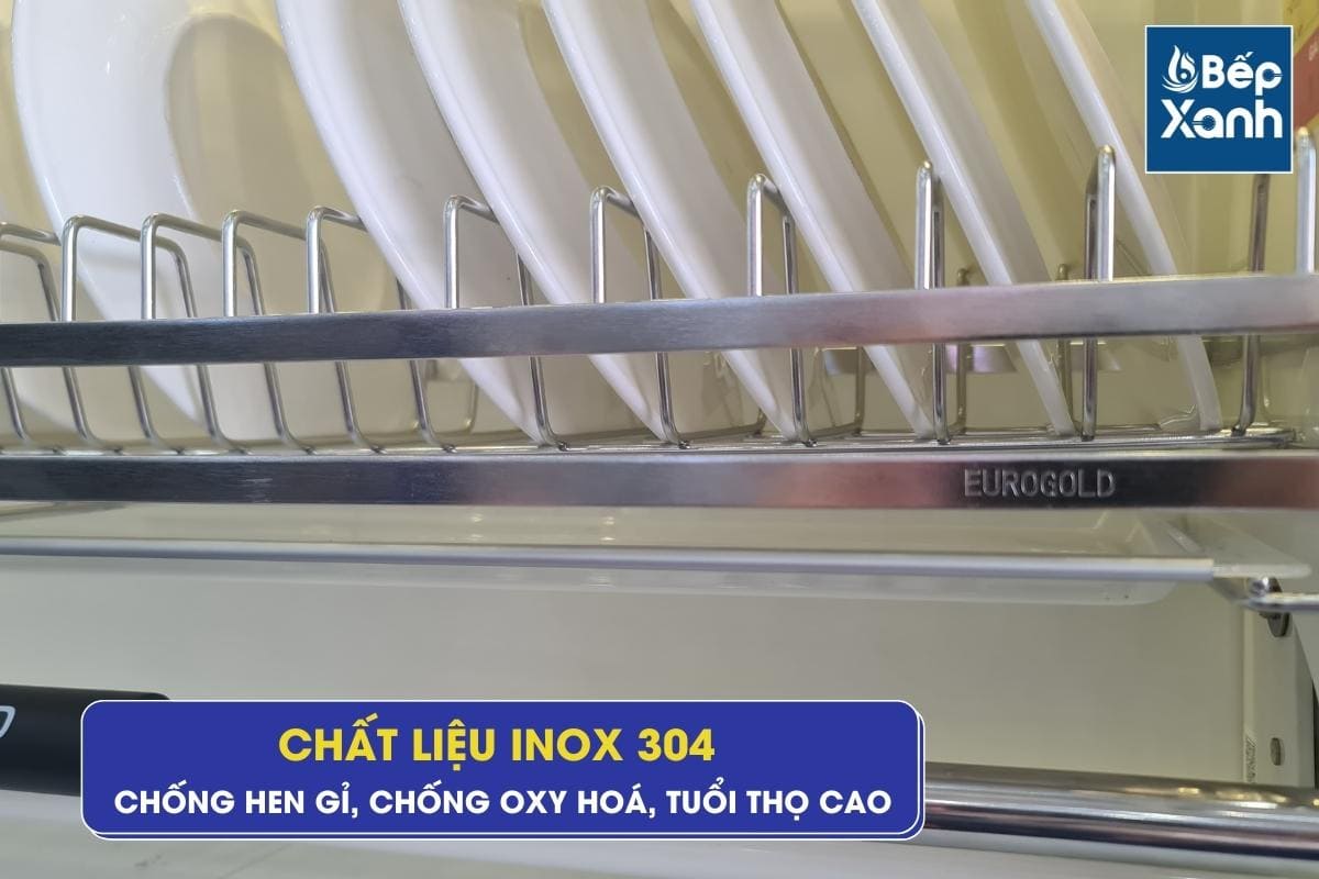 Giá bát di động EVI170 có chất liệu inox mờ 304
