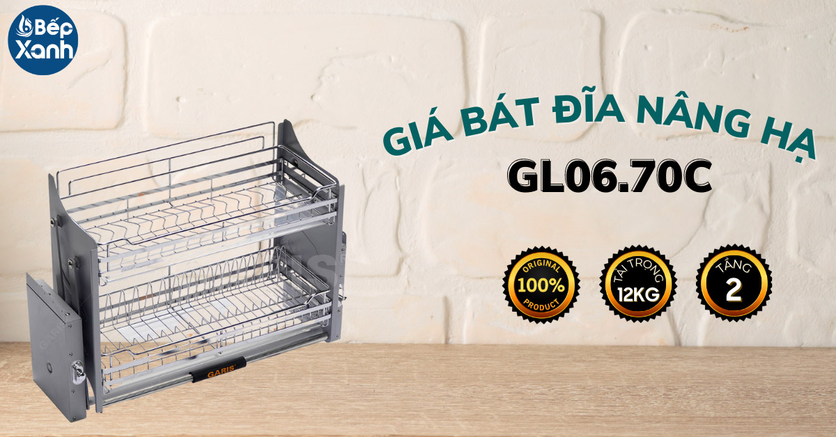 Giá bát đĩa nâng hạ Garis GL06.70C