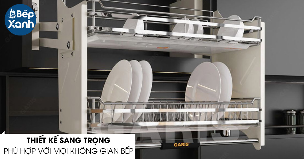 giá bát đĩa nâng hạ Garis GL06.80E thiết kế