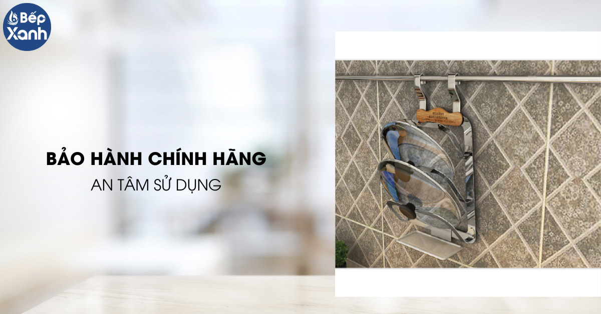 Giá để vung xoong nồi Eurogold EV18 bảo hành chính hãng