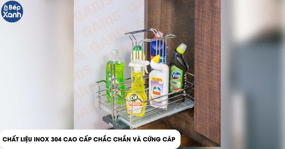 Kệ để chất tẩy rửa Garis MU02.35 chất liệu Inox 304 cao cấp