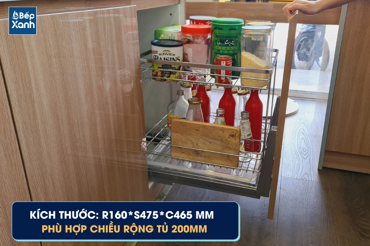Kích thước giá gia vị Eurogold EP20B