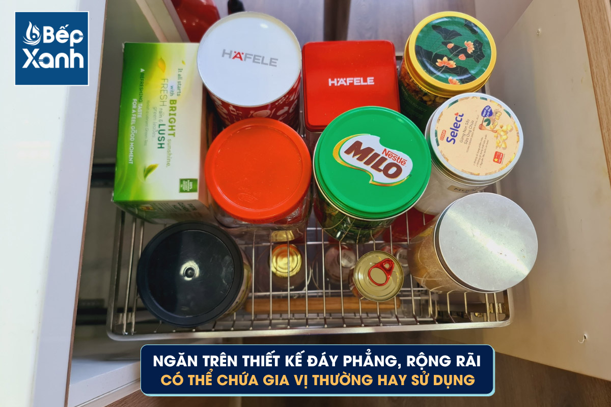 Ngăn trên giá gia vị inox 304