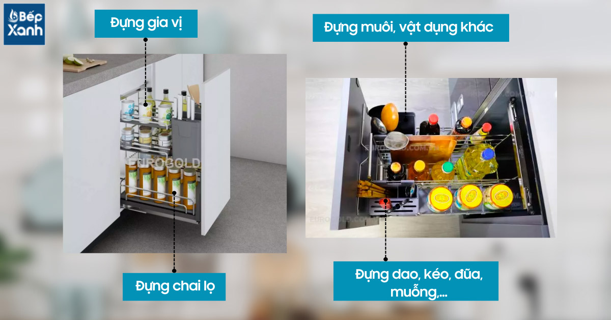 Thiết kế đa năng lưu trữ được nhiều vật dụng