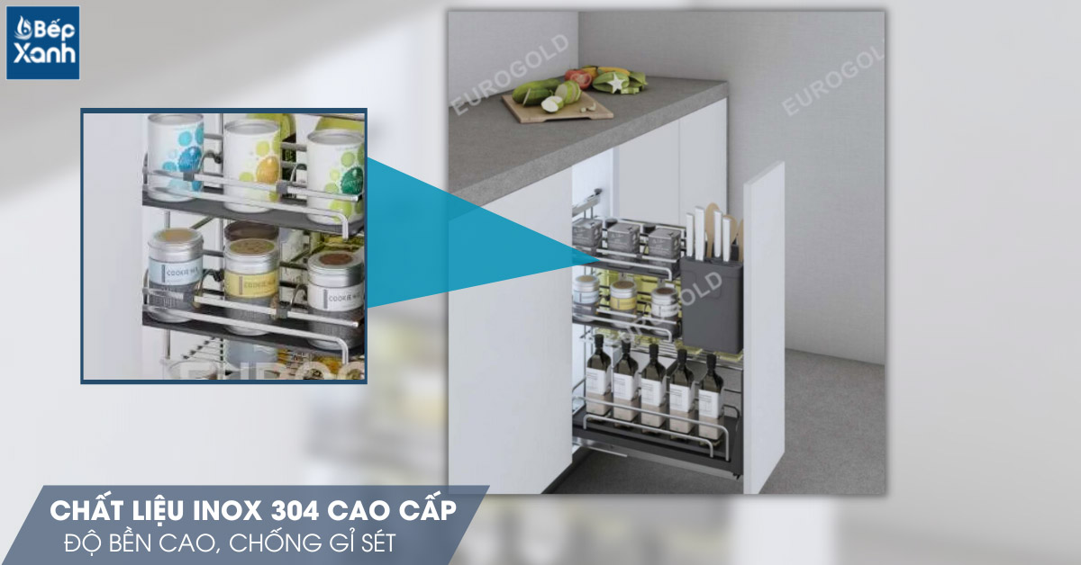 Chất liệu inox cao cấp 304 bền đẹp