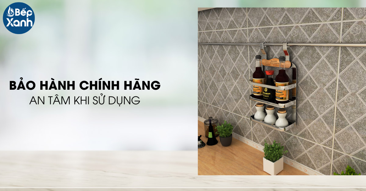 giá gia vị treo ngoài 3 tầng Eurogold EV38 bảo hành chính hãng