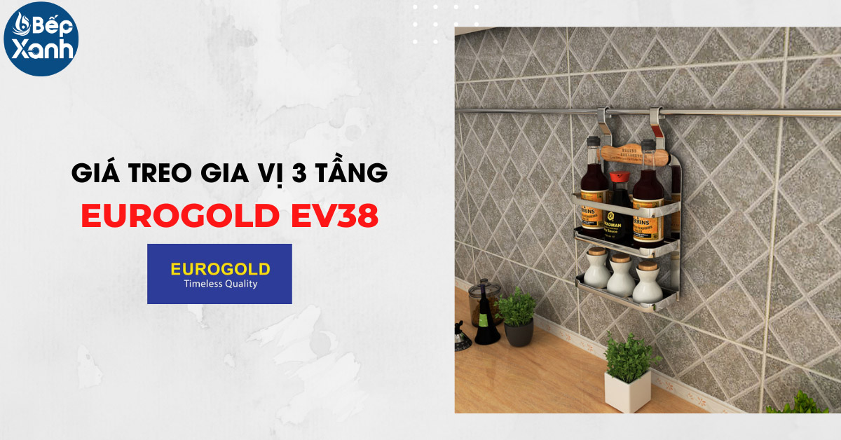 Giá gia vị treo ngoài 3 tầng Eurogold EV38