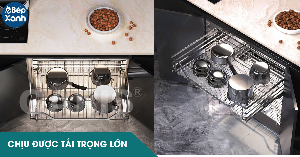 Giá xoong nồi, bát đĩa Garis có khả năng chịu lực lớn