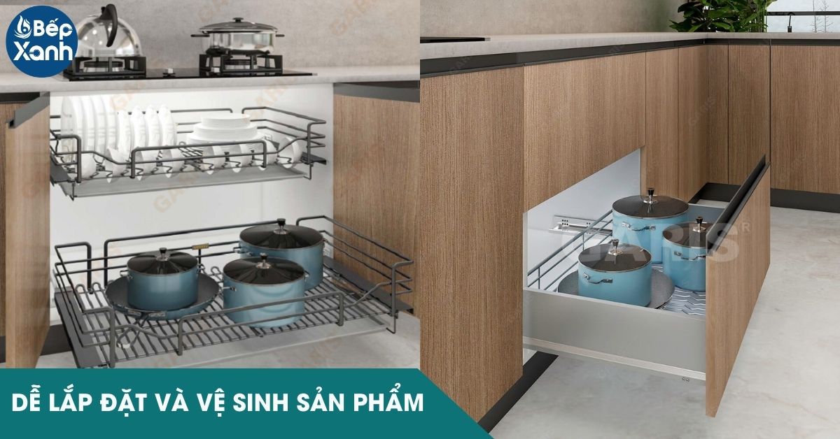 Dễ vệ sinh lắp đặt sản phẩm