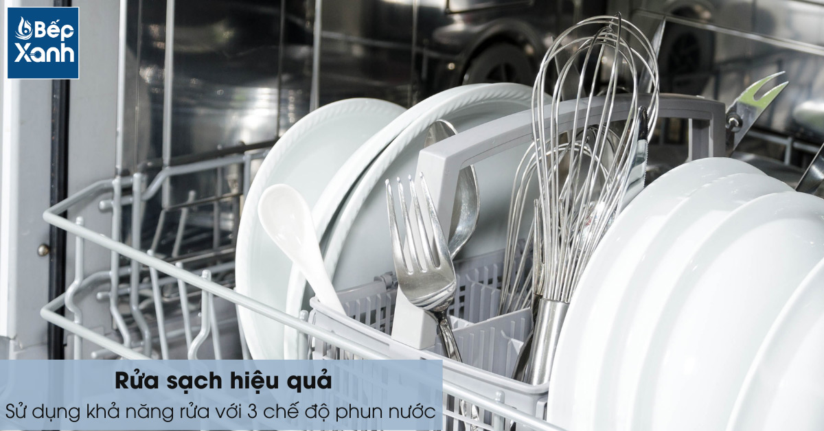 Hiệu quả rửa sạch cao của máy rửa chén Bosch