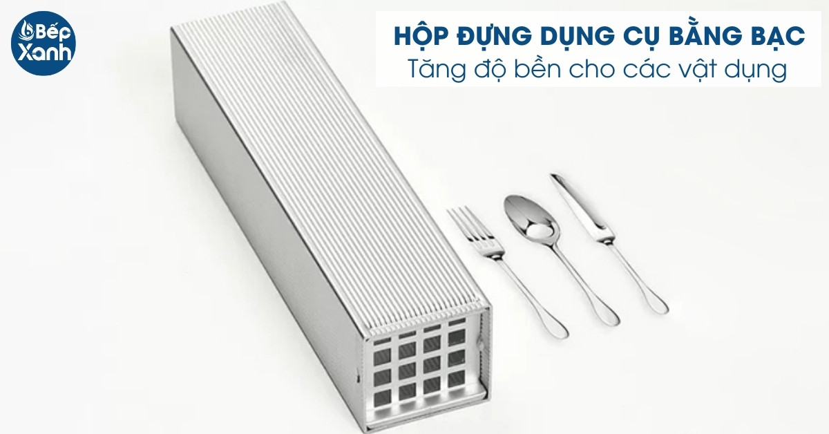 Hộp đựng dụng cụ bằng bạc rửa được các vật dụng nhỏ hiệu quả