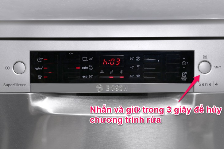 Thiết lập các chương trình rửa