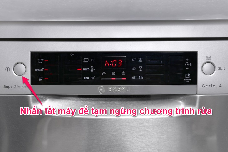 Thiết lập các chương trình rửa