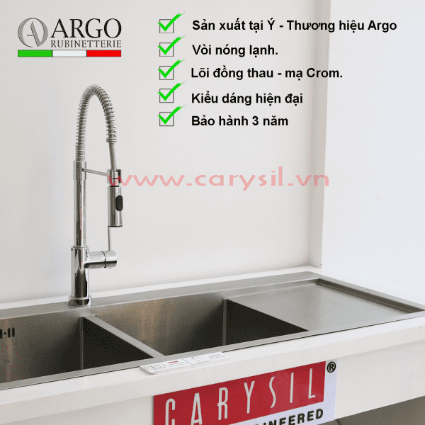 Vòi Rửa Chén Bát Cao Cấp Argo - Mã i-2388 - các thông tin nổi bật