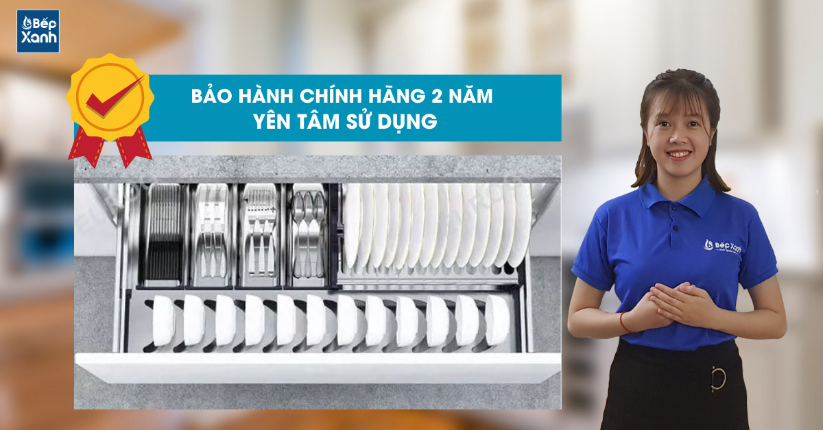 Kệ chén đĩa inox EU132700 được bảo hành 2 năm
